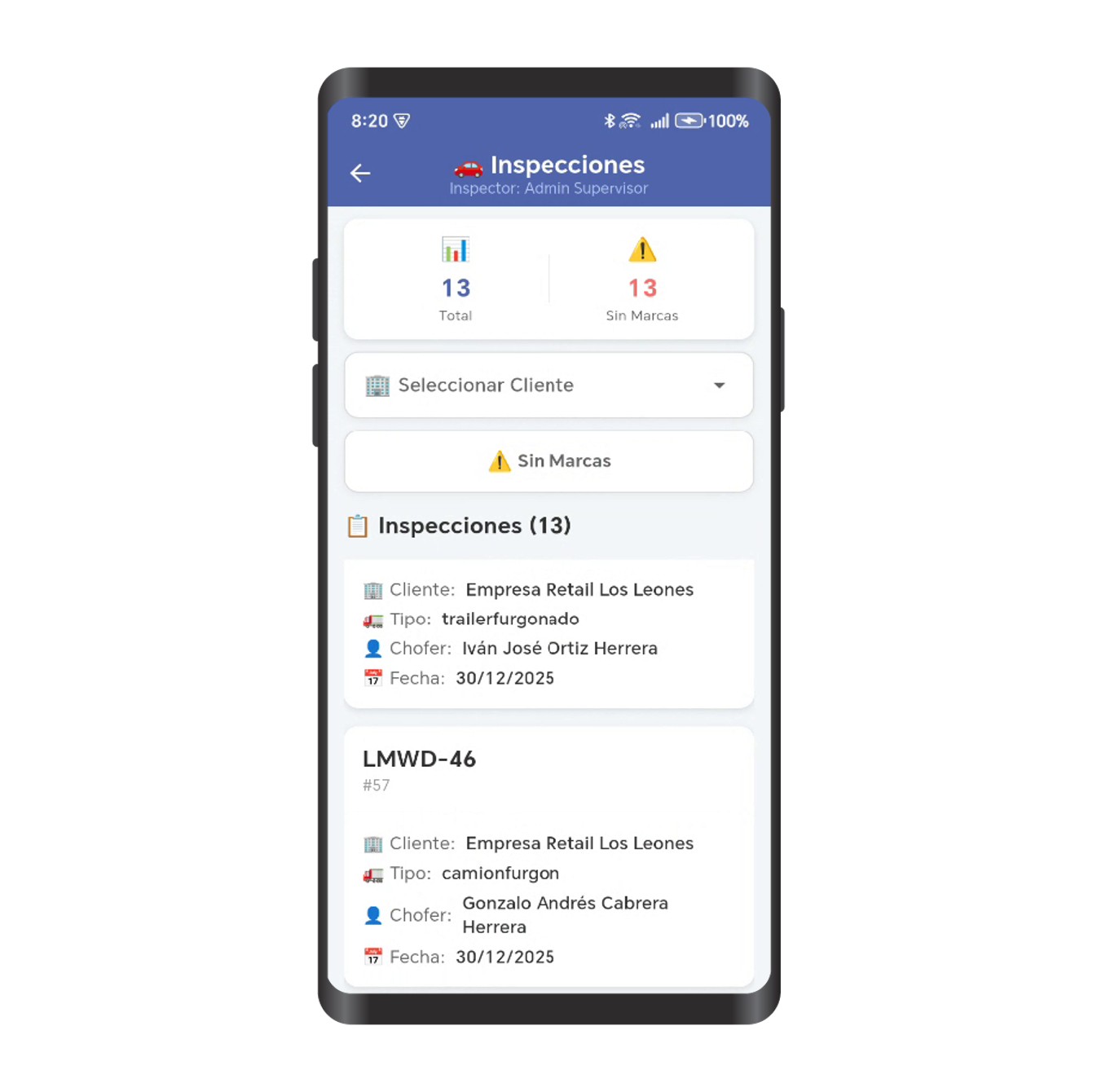 App SSEG - Inspecciones